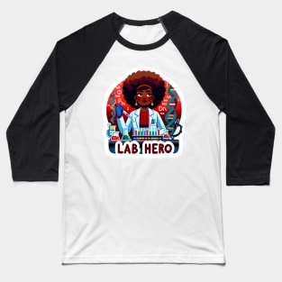 Lab Hero Steminist Power: Celebrating Black Women in Science Baseball T-Shirt